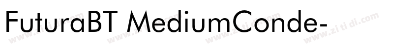 FuturaBT MediumConde字体转换